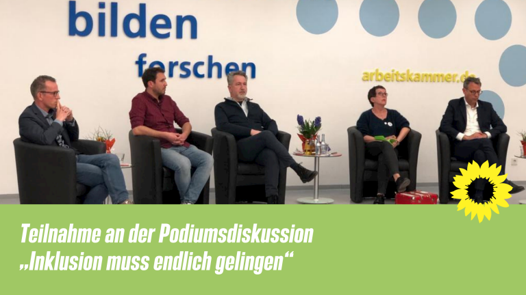 Teilnahme an der Podiumsdiskussion „Inklusion muss endlich gelingen“