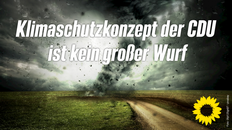 Klimaschutzkonzept der CDU ist kein großer Wurf