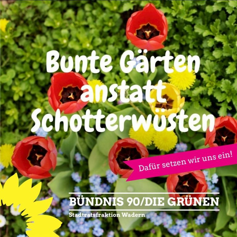 Bunte Gärten statt Schotterwüsten