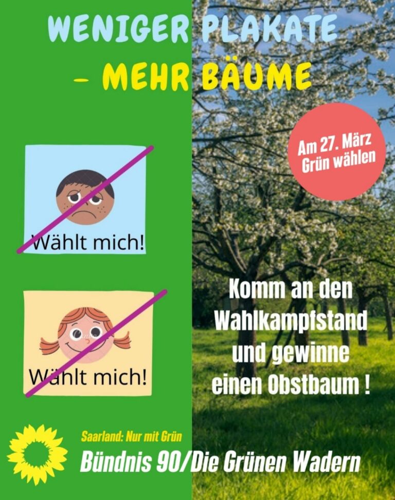 Weniger Plakate – Mehr Bäume