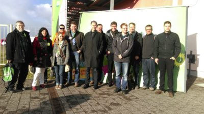 Die Vertreterinnen und Vertreter des Saarlandes beim Bundesparteitag in Halle